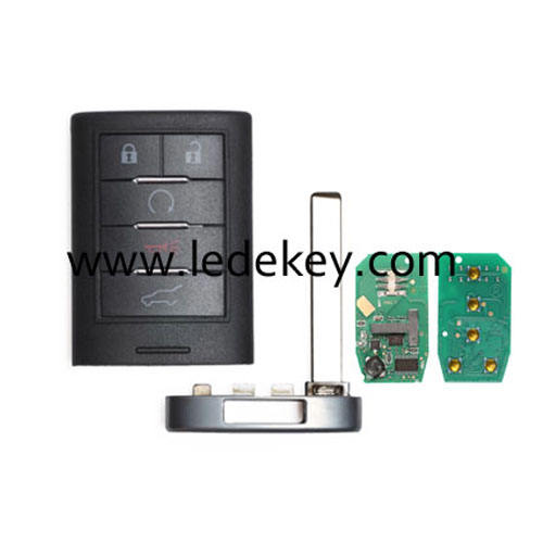 Cadillac 5 button smart key card  315Mhz FCC: NBG009768T