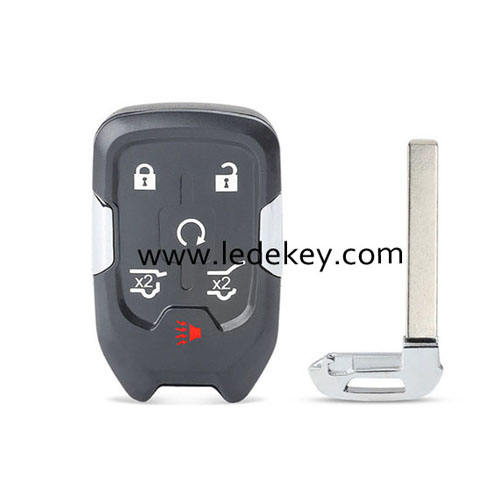 Cadillac 5+1 button smart key 315Mhz ID46 chip FCC: HYQ1EA