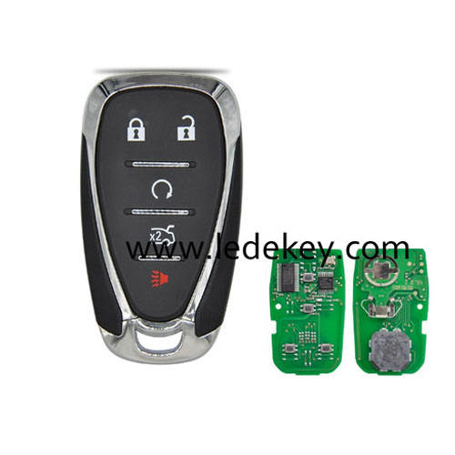 Cadillac 5 button smart key with ID46 Chip 433Mhz(FCC ID:HYQ4EA)