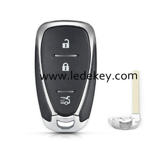 Cadillac 3 button smart key shell with blade