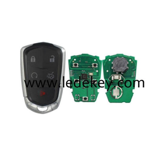 Cadillac 5 button keyless key with 433Mhz for Cadillac (FCC:HYQ2EB)