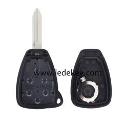 3 button Chrysler remote key shell with battery clamp NO LOGO