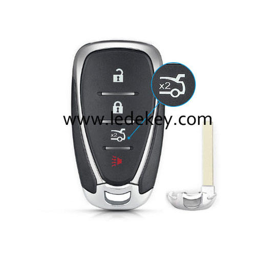 GM 4 button smart key shell with blade