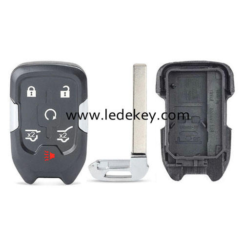 Cadillac 5+1 button smart key shell