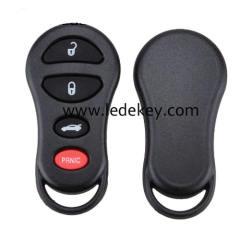 3+1 button Chrysler key shell