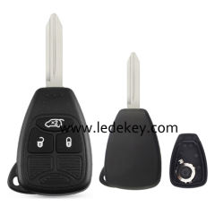 3 button Chrysler remote key shell with battery clamp NO LOGO