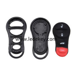 3+1 button Chrysler key shell