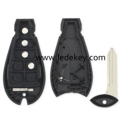 Chrysler/Dodge/Jeep 3+1 button key shell with JEEP LOGO