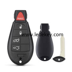 Chrysler/Dodge/Jeep 4+1 button key shell NO LOGO