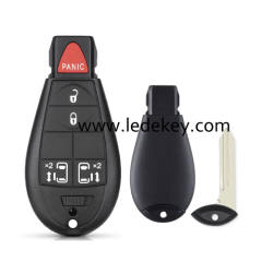 Chrysler/Dodge/Jeep 4+1 button key shell NO LOGO