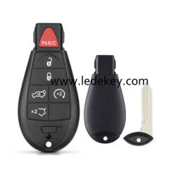 Chrysler/Dodge/Jeep 5+1 button key shell NO LOGO