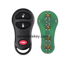 Chrysler 3 button remote key 315Mhz FCCID: GQ43VT17T