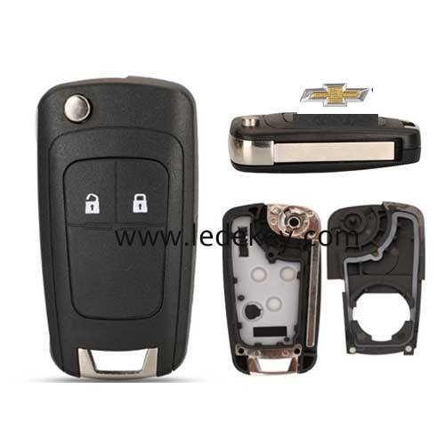New model 2 button flip remote key shell For Chevrolet Cavalier Aveo after 2015
