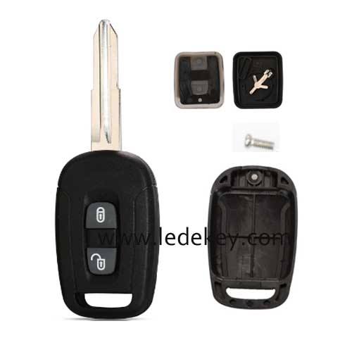 Chevrolet Captiva 2 button remote key shell with key pad