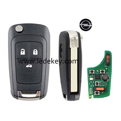Keyless Go Opel 3 button Remote Key with 433mhz ID46 chip