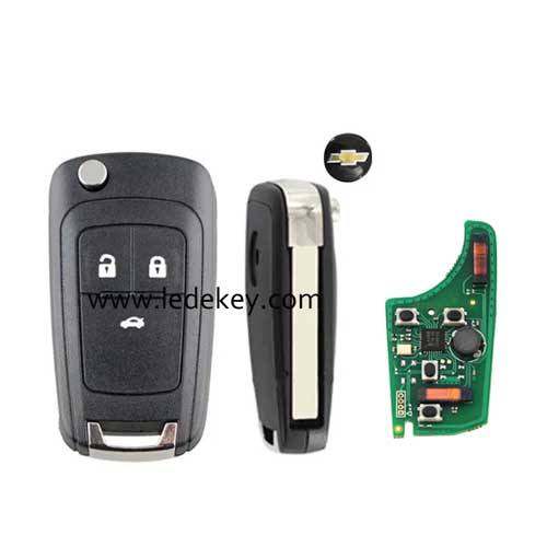 Keyless Go Chevrolet 3 button Remote Key with 433mhz ID46 chip