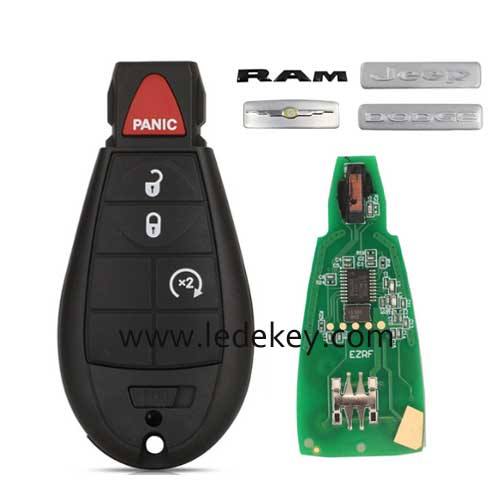 4 buttons Smart Remote Key Fob GQ4-53T 433Mhz 4A/PCF7961M chip For Chrysler Ram Jeep Grand Cherokee