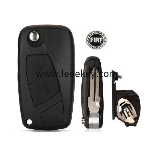 Fiat 2 Buttons Remote Car Key Shell With GT10 Blade