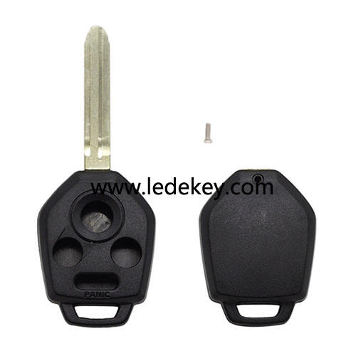 Subaru 3+1 button key shell with right blade No logo