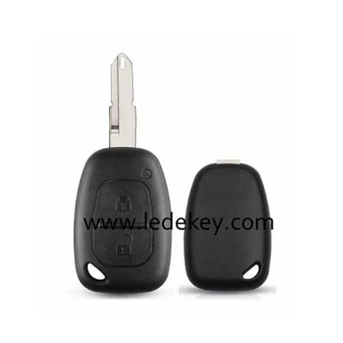 Ren-ault 2 button remote key shell 206/NE73 blade