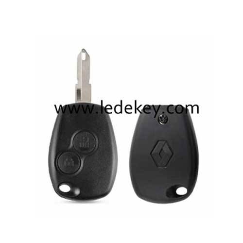 Ren-ault 2 button remote key shell 206/NE73 blade with logo