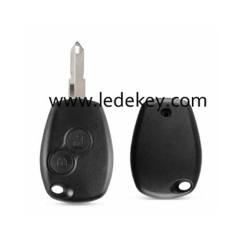 Ren-ault 2 button remote key shell 206/NE73 blade no logo