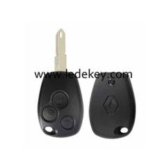 Ren-ault 3 button remote key shell 206/NE73 blade with logo