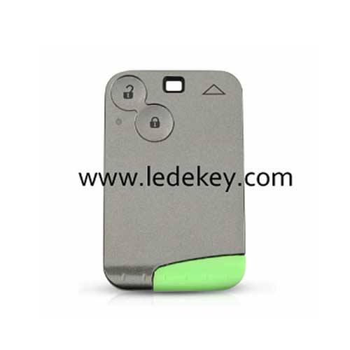 Ren-ault Laguna 2 button smart key card with blade NO LOGO