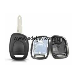 Renault 1 button remote key shell with 206/NE73 blade no logo without battery place