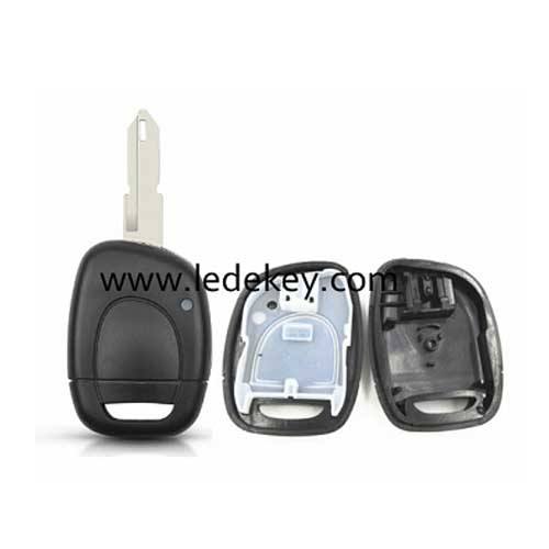 Renault 1 button remote key shell with 206/NE73 blade no logo without battery place