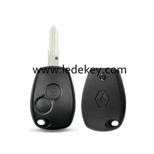 Ren-ault 2 button remote key shell 207/VAC102 blade with logo