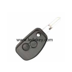 Ren-ault 2 button modify flip key shell with VAC102 blade