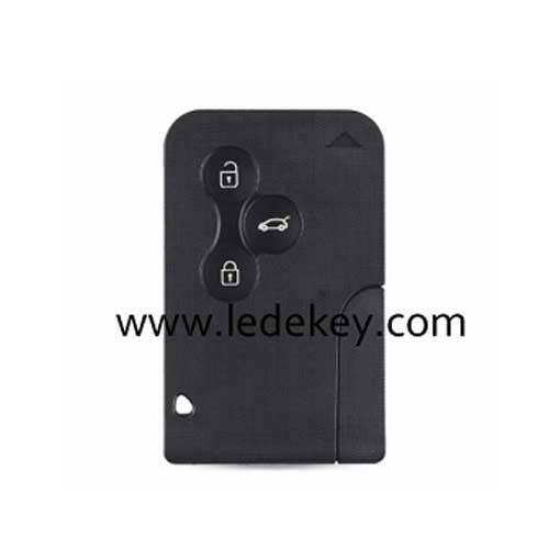 Ren-ault Megane 3 buttons smart card shell NO LOGO