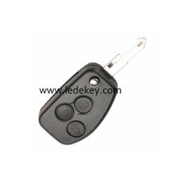 Ren-ault 3 button modify flip key shell with 206 blade