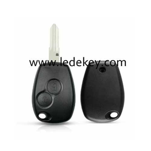Ren-ault 2 button remote key shell 207/VAC102 blade no logo