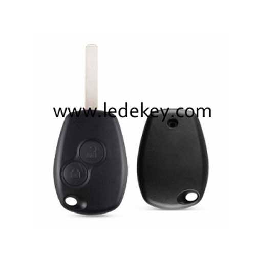 Ren-ault 2 button remote key shell 307/VA2 blade no logo