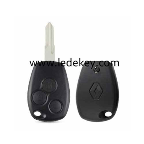 Ren-ault 3 button remote key shell 207/VAC102 blade  with logo