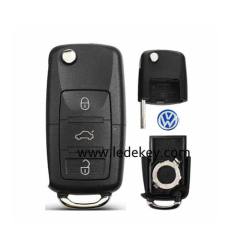 VW 3 button flip remote key shell Can be separated