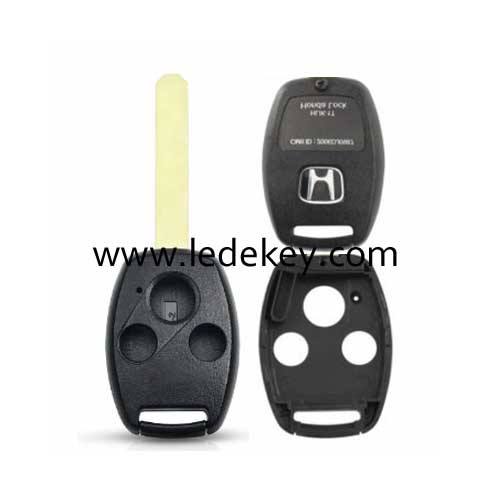 Honda 3 button blank remote without key fobs with chip groove