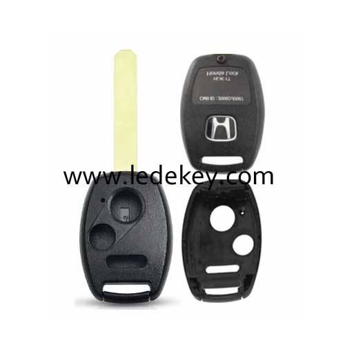 Honda 2+1 button remote key shell without chip groove