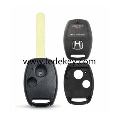 Honda 2 button blank remote without key fobs with chip groove