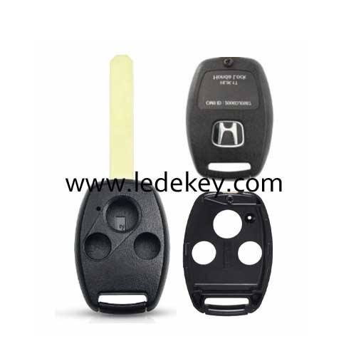 Honda 3 button blank remote without key fobs without chip groove