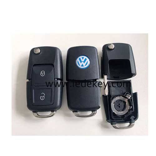 VW 2 button flip remote key shell (Can be separated)