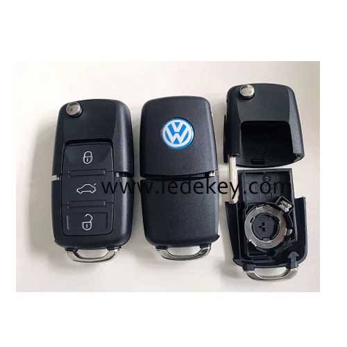 VW 3 button flip remote key shell Can be separated