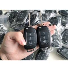 Hyundai IX45 3 button flip key shell middle key blade