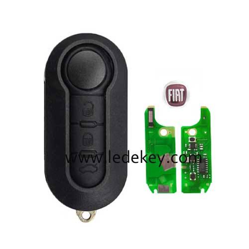 For Fiat Delphi system 3 button remote key ASK 433Mhz with ID46 PCF7946 with logo