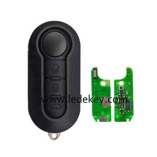 For Fiat Delphi system 3 button remote key ASK 433Mhz with ID46 PCF7946 no logo