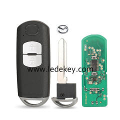 Mazda 2 Button smart key card with 433Mhz ID49 chip for MAZDA CX-3 Axela CX-5 Atenza Model SKE13E-01 SKE13E-02