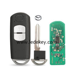 Mazda 2 Button smart key card with 433Mhz ID49 chip for MAZDA CX-3 Axela CX-5 Atenza Model SKE13E-01 SKE13E-02