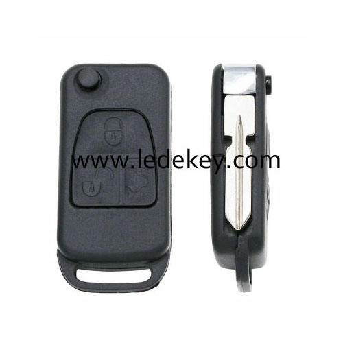 3 button Benz remote key shell with 4 track blade